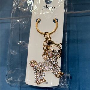 Gold Poodle Key Holder
